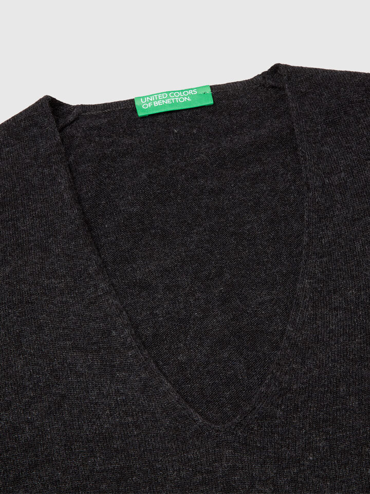 V NECK SWEATER L/S Femme image number 6